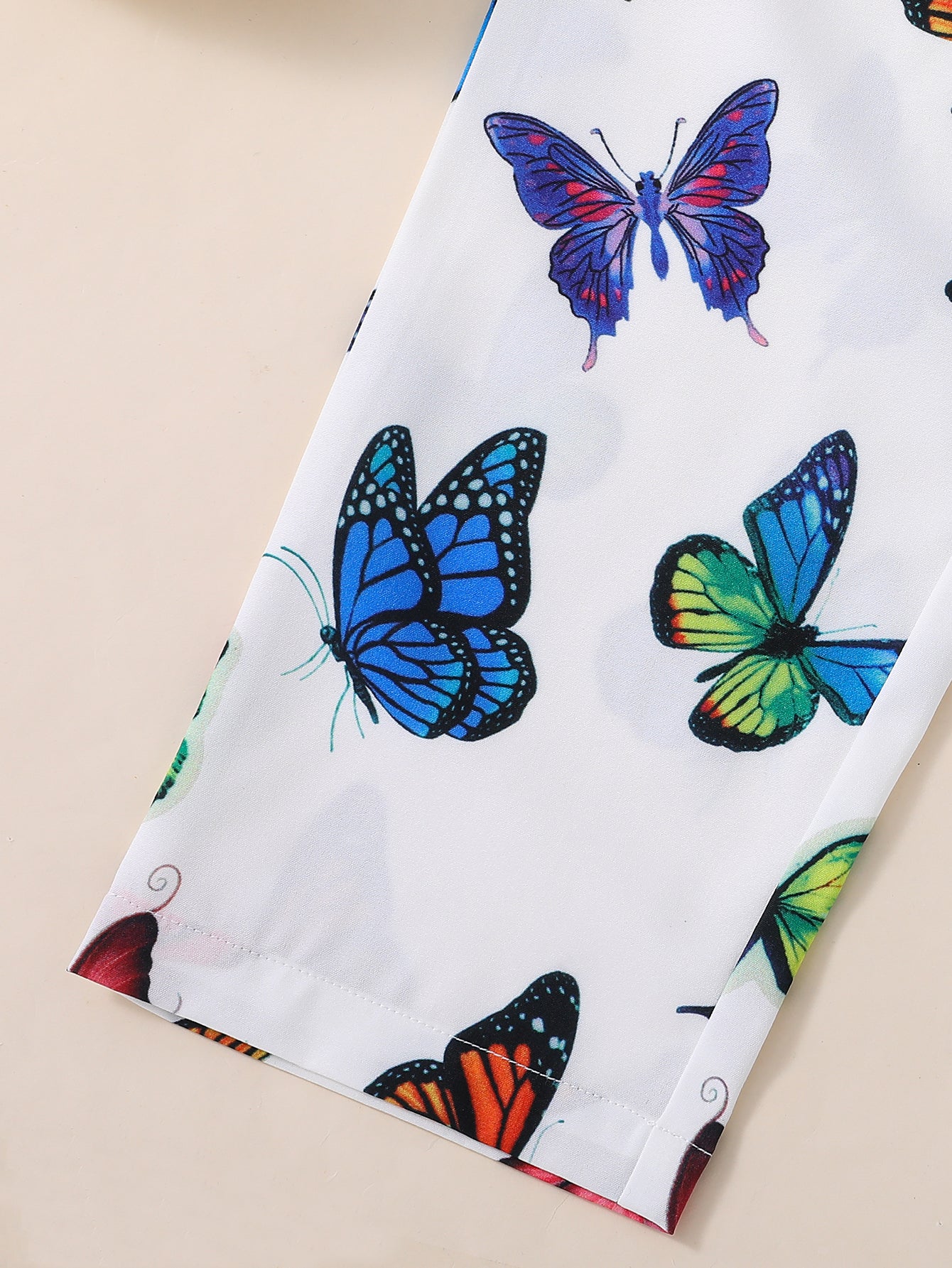Trendy Girls' Butterfly Romper with Ruffles and Belt - Perfect for Summer!