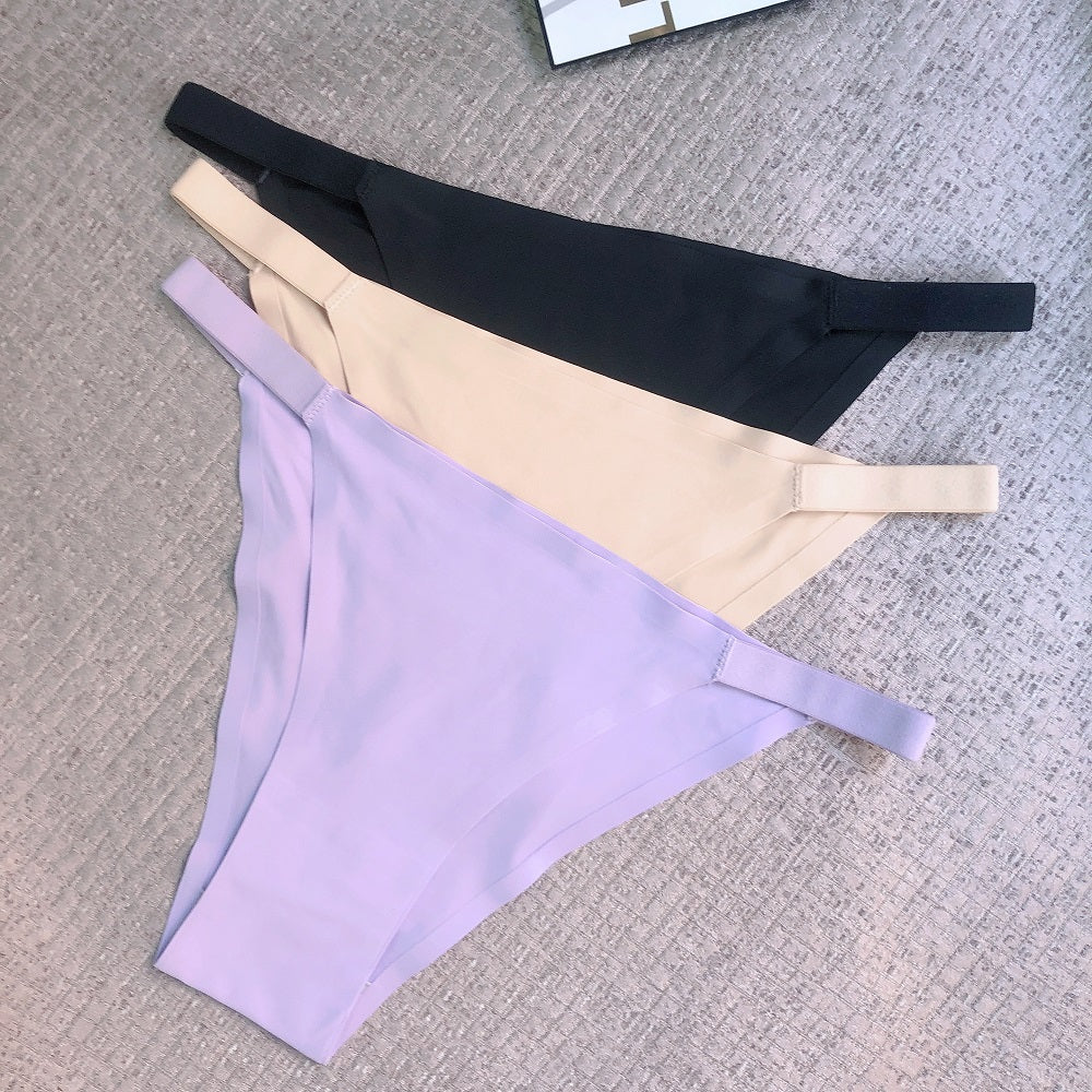 5 Pcs Seamless Women's Bikini Panties - Comfortable, Soft, Breathable, Low-Rise, Stretchy for Casual to Yoga Fitness Wear