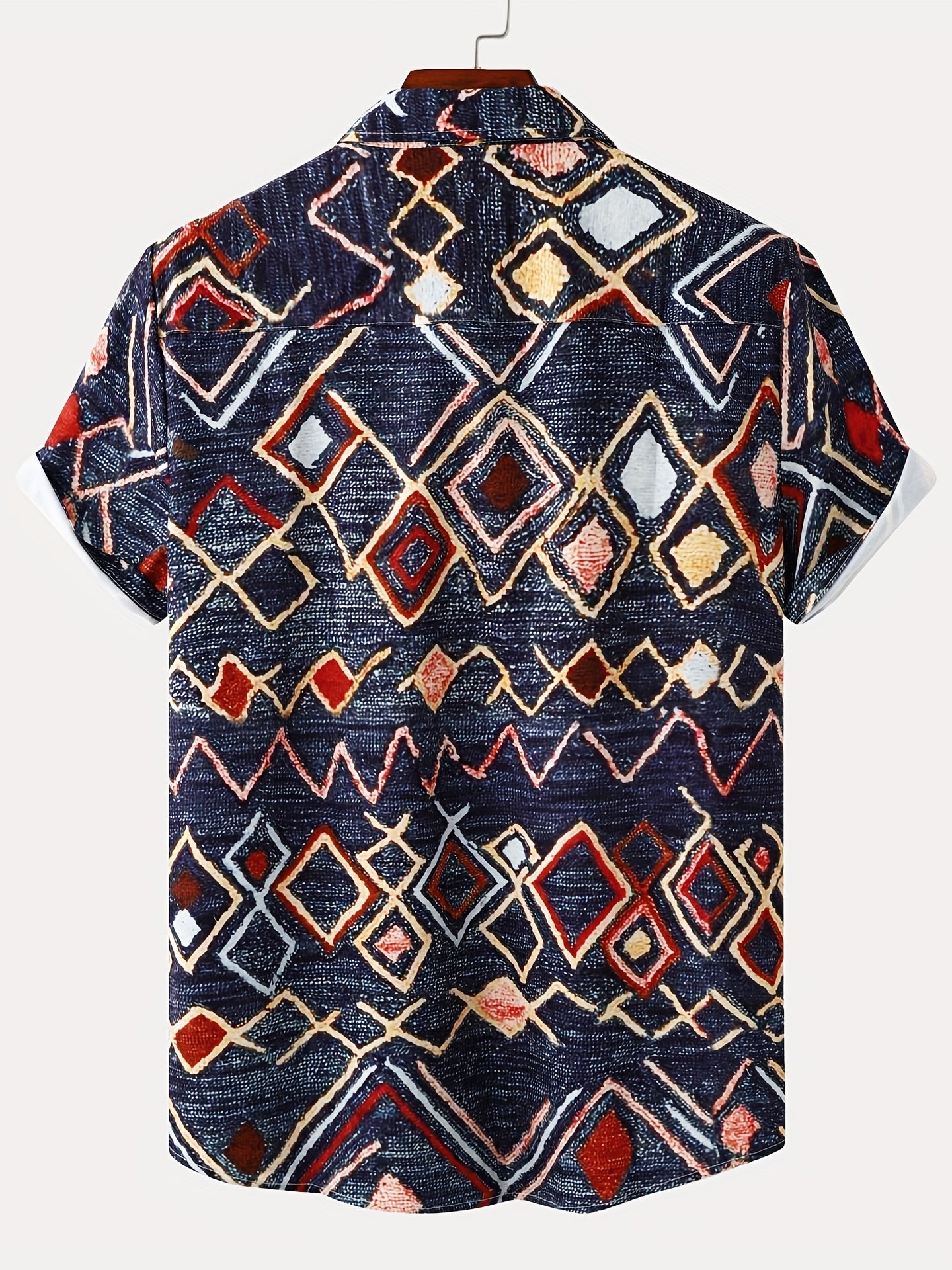 Mens Palm Tree & Lobster Paradise Short Sleeve Hawaiian Shirt - Lightweight, Comfortable, Perfect for Summer Beach Vacations