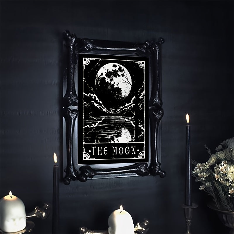 6pcs/set Black White Tarot Posters Wall Art, Living Room Bedroom Modern Wall Painting No Frame