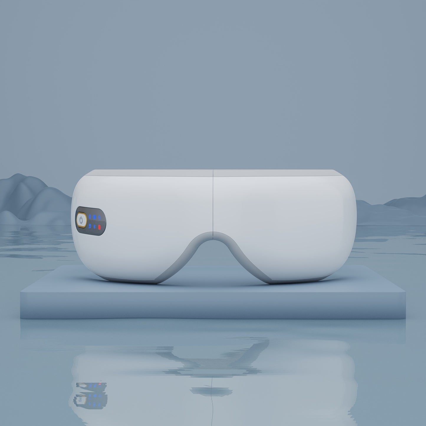 Relaxing Eye Massager - Professional Massage Equipment for Migraines and Eye Care with Heat, Music, and 5 Modes - Rechargeable Heated Eye Mask, Perfect Christmas Gift Idea for Family and Friends