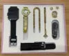 2024 Montre Ensemble Pour Les Femmes A58 PLUS 8 En 1 2 Sangle Anneau Boucle D'oreille Ecran Tactile Dames Montre Intelligente