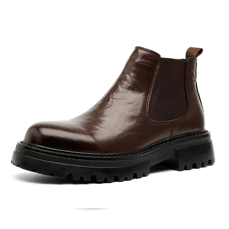 Gentlemen Good Looking Chelsea Ankle Boots Comfortable Wedding Dress Shoes Classy Design Boots for Men