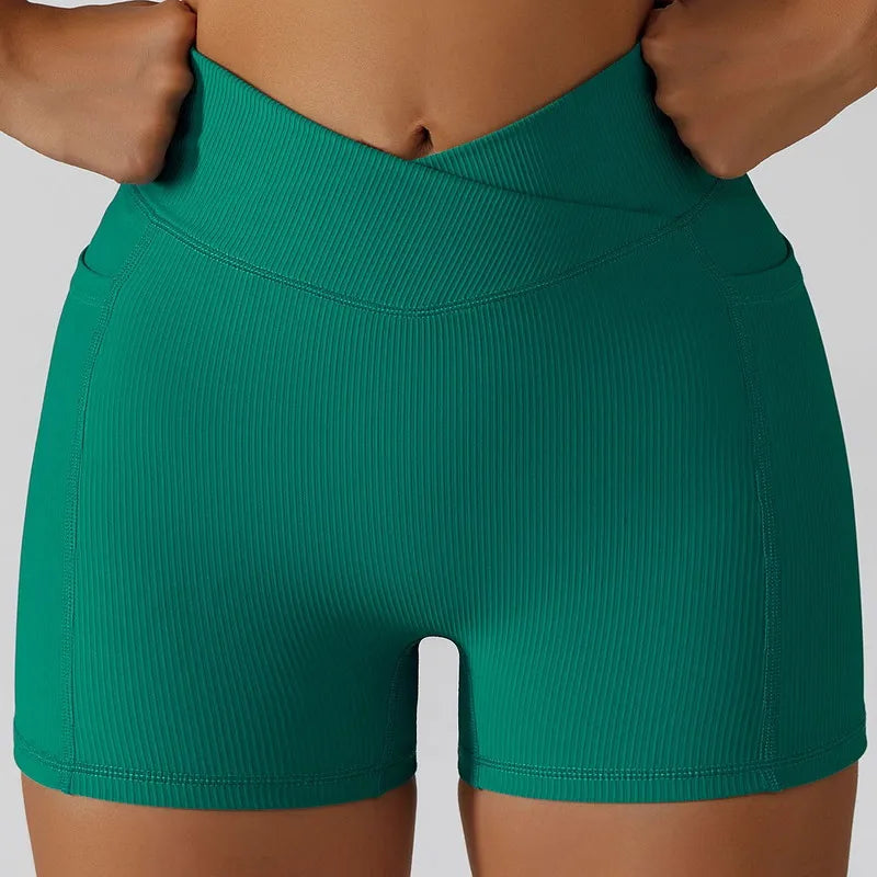 PASUXI Seamless Ribbed Workout Outfits for Women 2/4 Piece Sport Bra High Waist Shorts Yoga Leggings Sets Fitness Gym Clothing