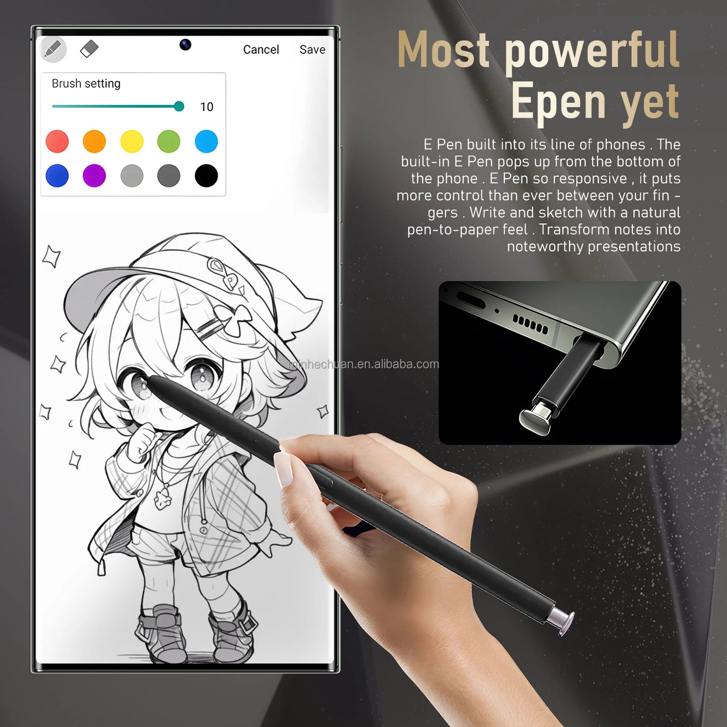 2024 New Original S24 ultra 5g Smartphone 16GB+1TB 7.3 Inch Cellphones Android 13.0 Gaming Mobile Phones