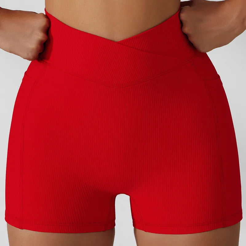 PASUXI Seamless Ribbed Workout Outfits for Women 2/4 Piece Sport Bra High Waist Shorts Yoga Leggings Sets Fitness Gym Clothing