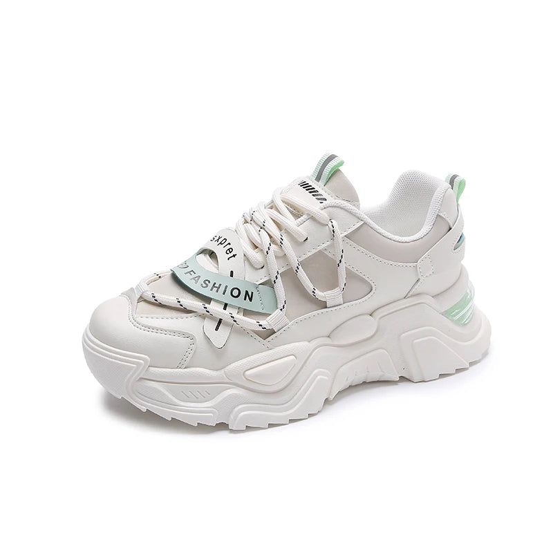 Forlea's Retro Girls Sneaker Shoes Lightweight and Height Increasing Flat Heel Walk Shoes for Women Summer & Winter