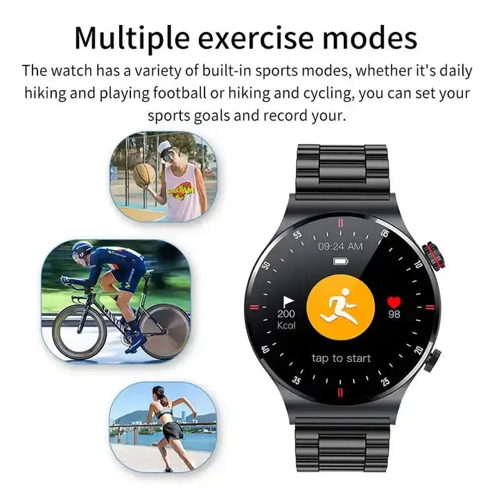 BW0382 Qw33 New High Quality Round Smart Watches Men Sports Fitness Montre Intelligente Reloj Watches for Android Ios Smartwatch