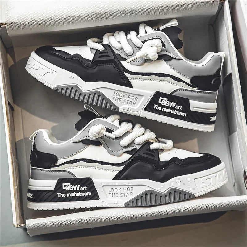 2025 New Ruvell Low Price Hot Selling New Versatile Thick Soled Men's Casual Sports Flat Shoes Men's Sports Casual Shoes