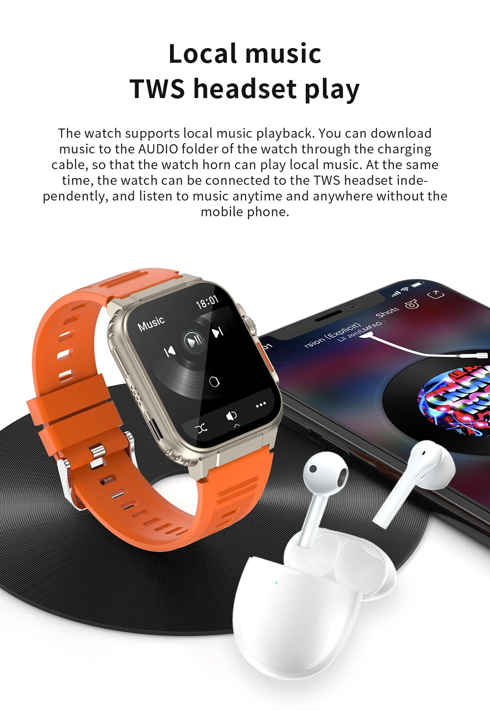 A70 Smart Watch New Sport Waterproof Montre Intelligente Hombre Heart Rate Fitness Tracker BT Calling Music Smartwatch for Men