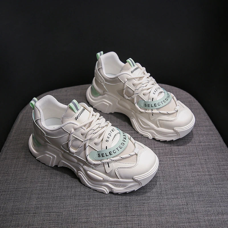 Forlea's Retro Girls Sneaker Shoes Lightweight and Height Increasing Flat Heel Walk Shoes for Women Summer & Winter