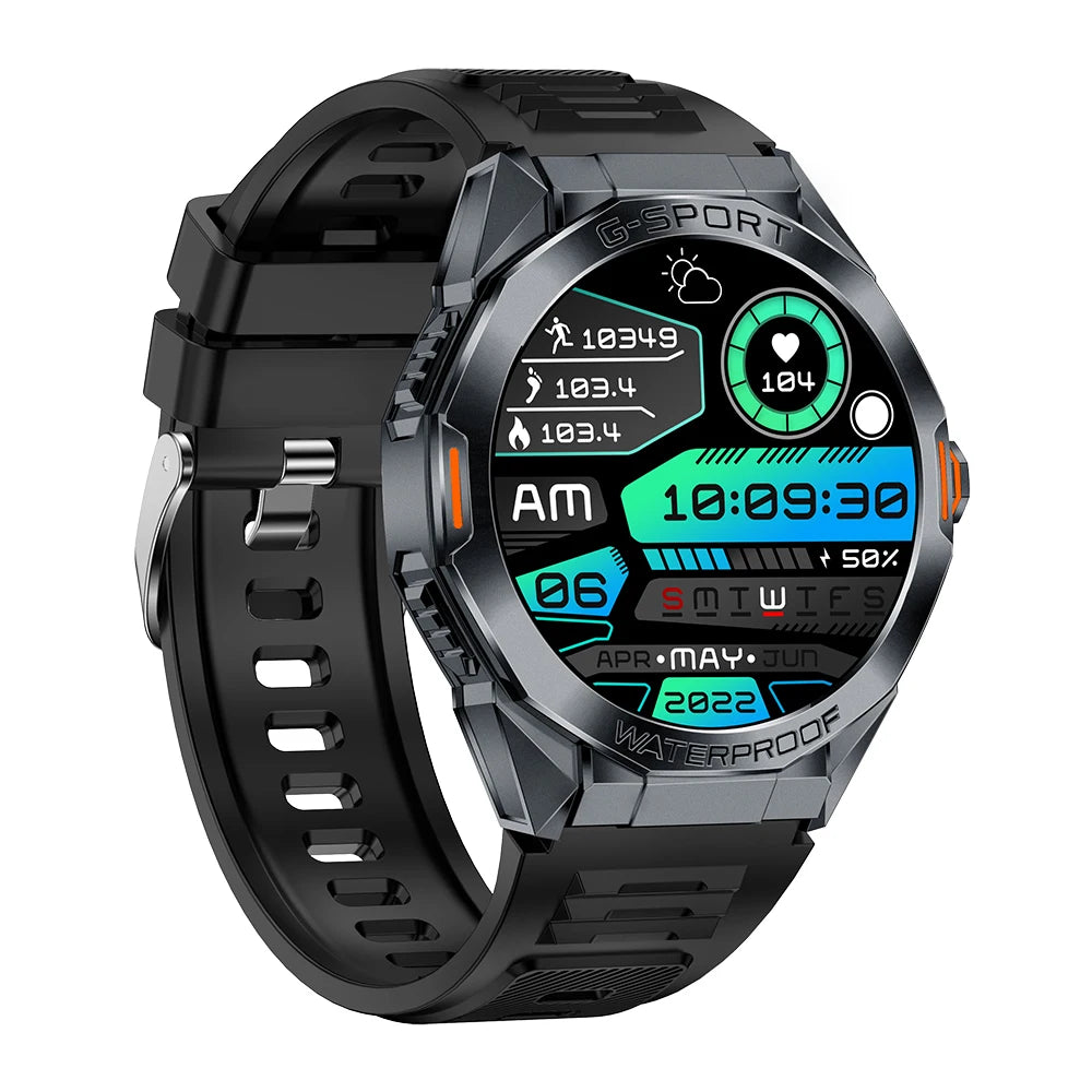 TKYUAN Montre Intelligente Smart Watches for Men Fitness Tracker Jam Pintar Outdoor Tactical Smartwatch 2025 Reloj Inteligente