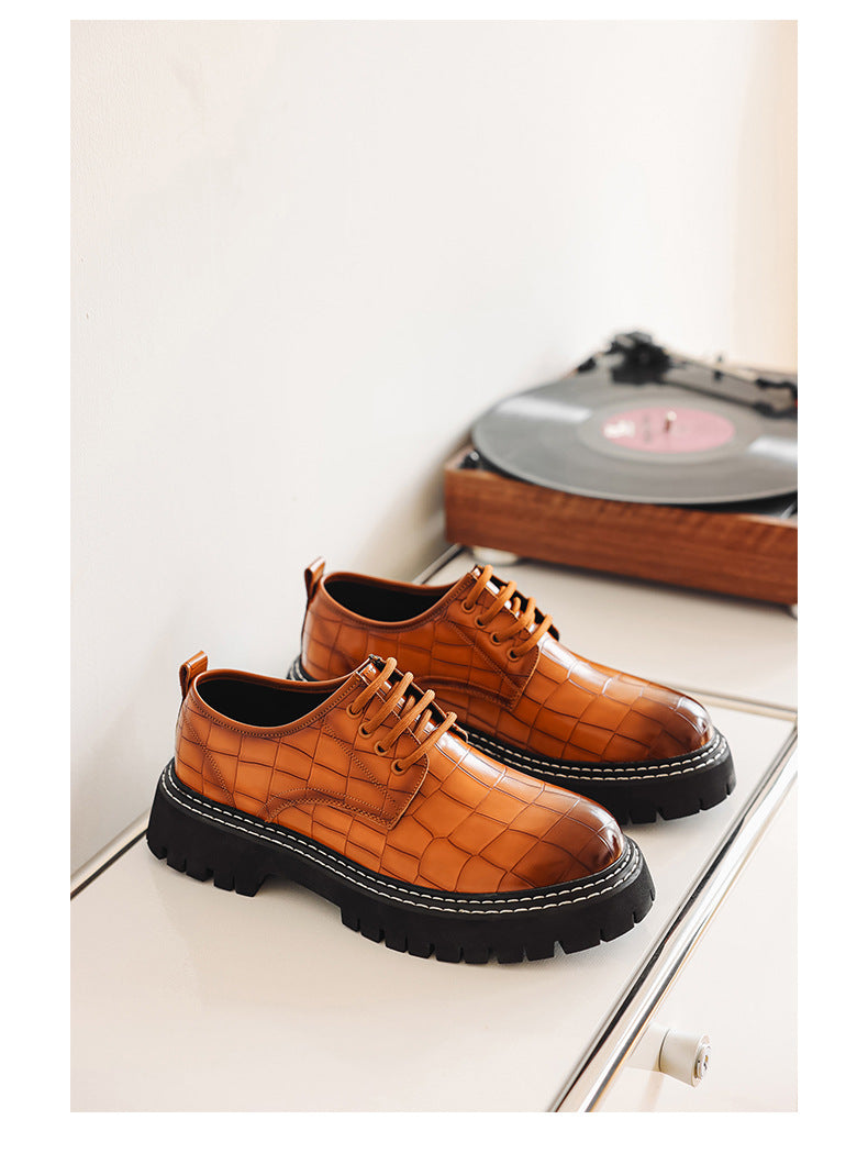 Crocodile Man Dress Shoes Formal Brand Mens Office Shoes Leather Wedding Dress Coiffeur Party Man Italian Shoe Original Leather