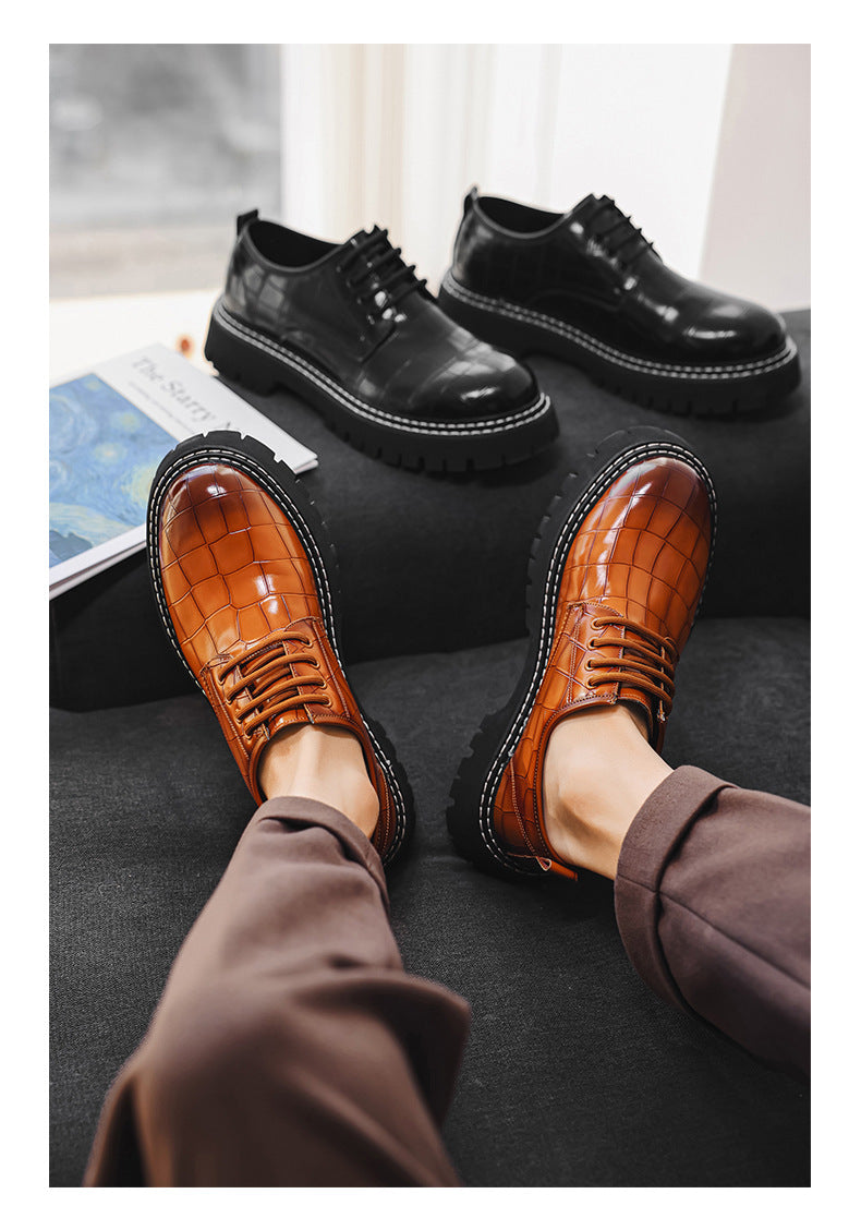 Crocodile Man Dress Shoes Formal Brand Mens Office Shoes Leather Wedding Dress Coiffeur Party Man Italian Shoe Original Leather