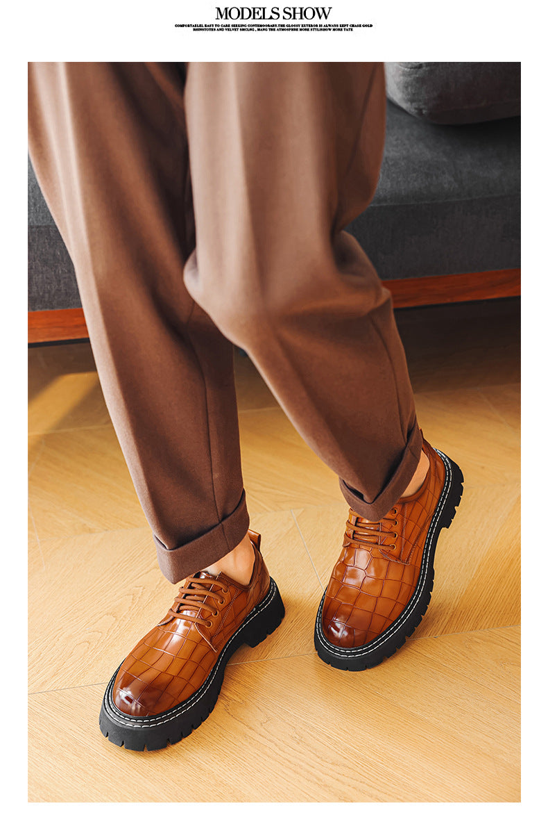 Crocodile Man Dress Shoes Formal Brand Mens Office Shoes Leather Wedding Dress Coiffeur Party Man Italian Shoe Original Leather