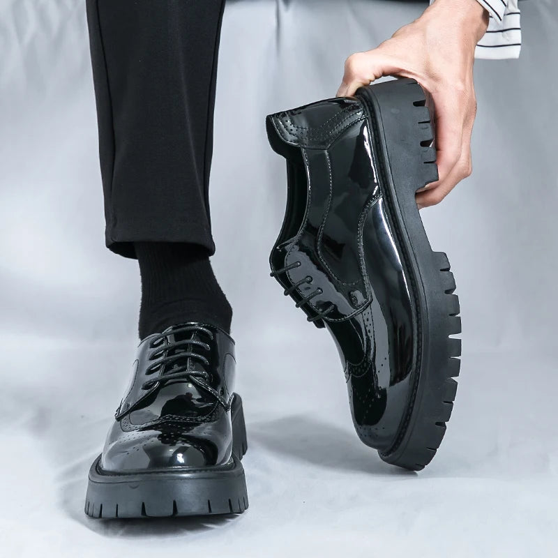 Men's Loafers Luxury Brand Leather Dress Shoes Breathable Slip-On Solid Formal Casual Shoes Handmade Designer Men Shoes Mocassin