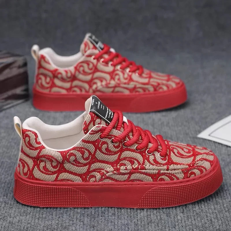 2025 Summer Men's Shoes New Breathable Canvas Shoes Men's Trend Versatile Sports Shoes Casual Shoes Board Shoes Trendy Shoes