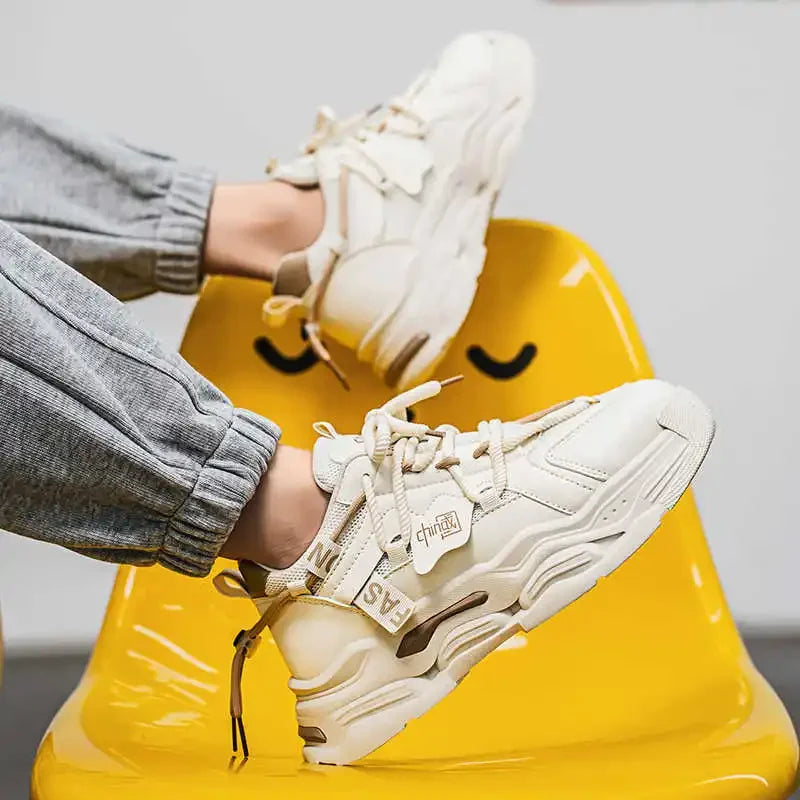 Flat-heeled Height Increasing Man's Boots Size 47 Booties Sneakers Shoes Casual Sneakers Sports Wide Foot Trending