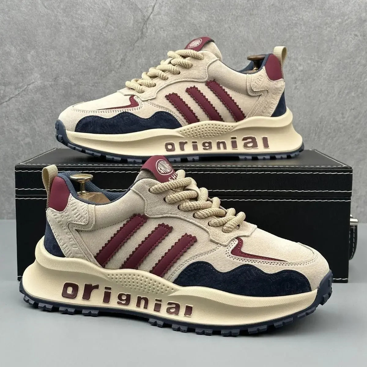 Trendy Brand Men's New Comfortable and Versatile Casual Shoes with Soft Soles Anti Slip and Wear-resistant Shoes