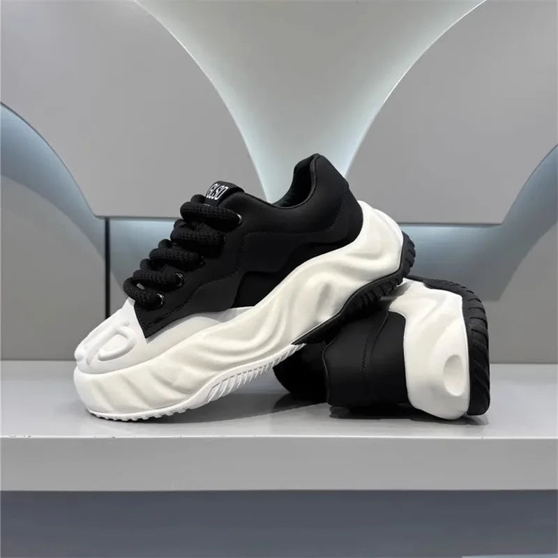 Mens Shoes 2025 Fashion Comfortable Chunky Sneakers Men Designer Walking Shoes Brand Wear-resisting Casual Shoes Tenis Masculino