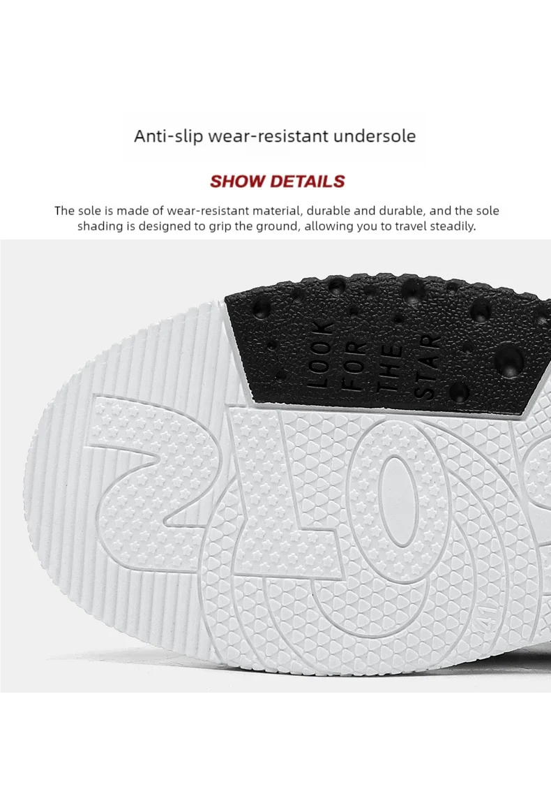 Men's thick soled casual shoes four season soft soled outdoor walking shoes student flat shoes youth fashion sports board shoes