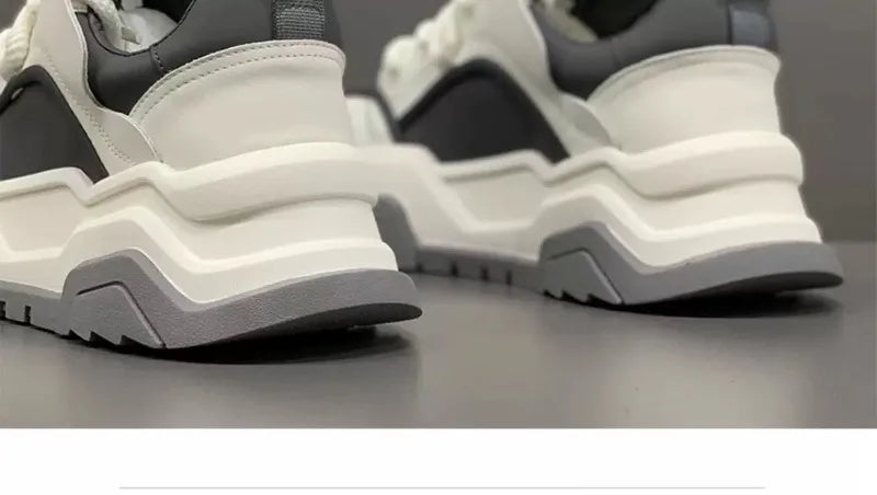 Designer Style Men Shoes White Comfortable Thick Platform Sneakers Fashion Casual Shoes Men 2025 New Brand Sports Trainers Tenis