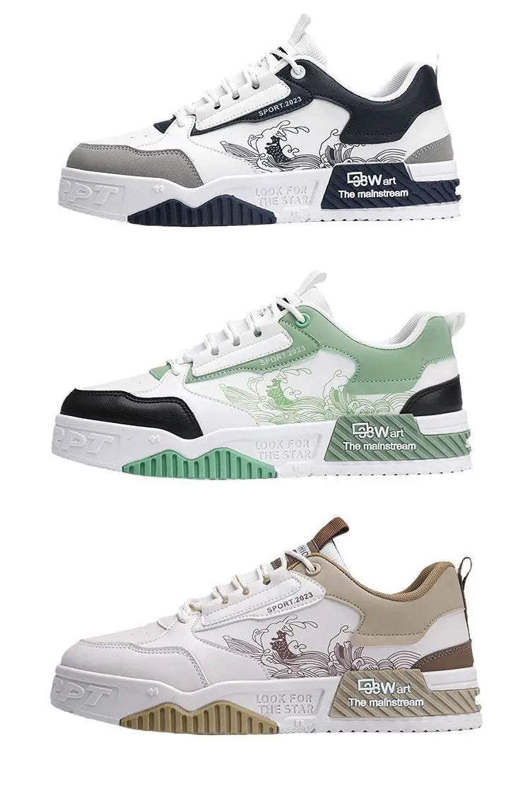 2025 spring and autumn new fashion all increase small white board shoes summer leisure sports high top tide shoes