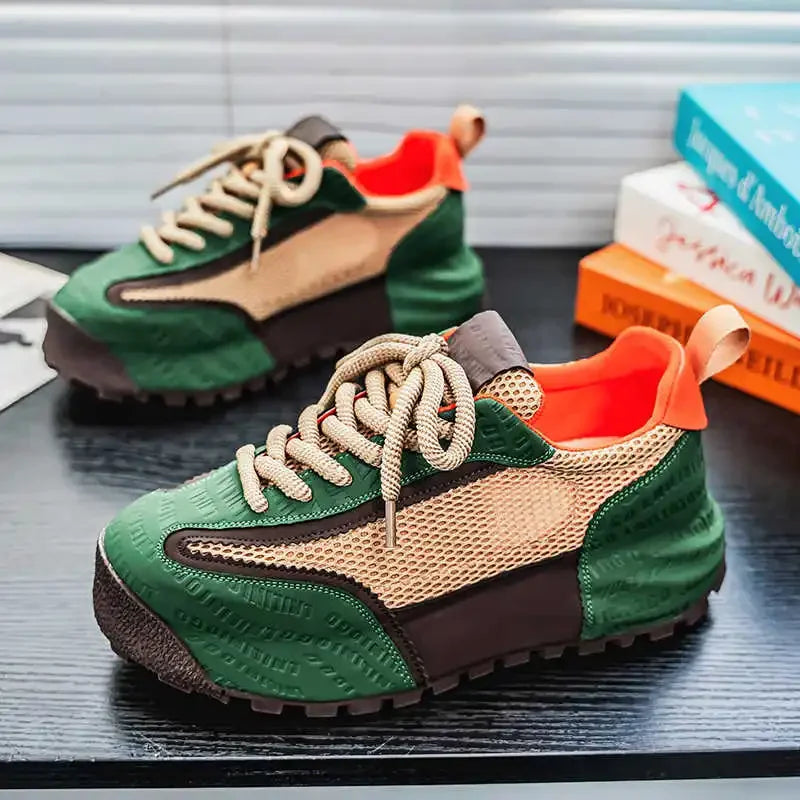 Without Heels Round Foot Retro Shoes Men Dress Casual Dress Men's Shoes Sneakers Sport Bity Latest Tenisse Tenisse Shors