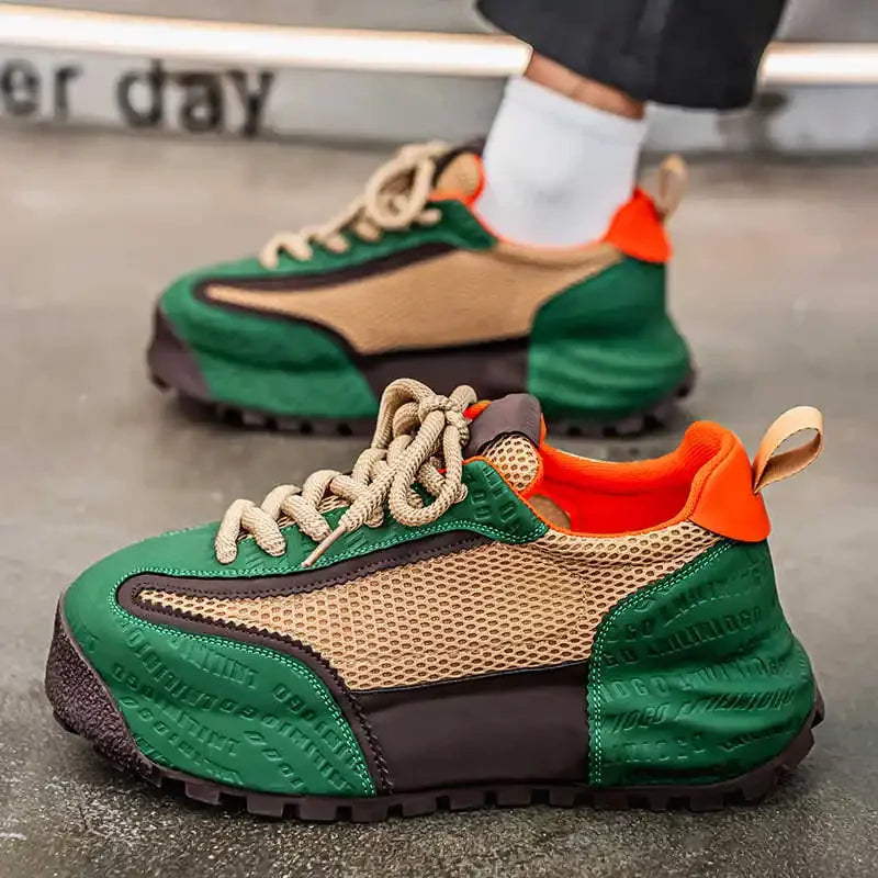 Without Heels Round Foot Retro Shoes Men Dress Casual Dress Men's Shoes Sneakers Sport Bity Latest Tenisse Tenisse Shors