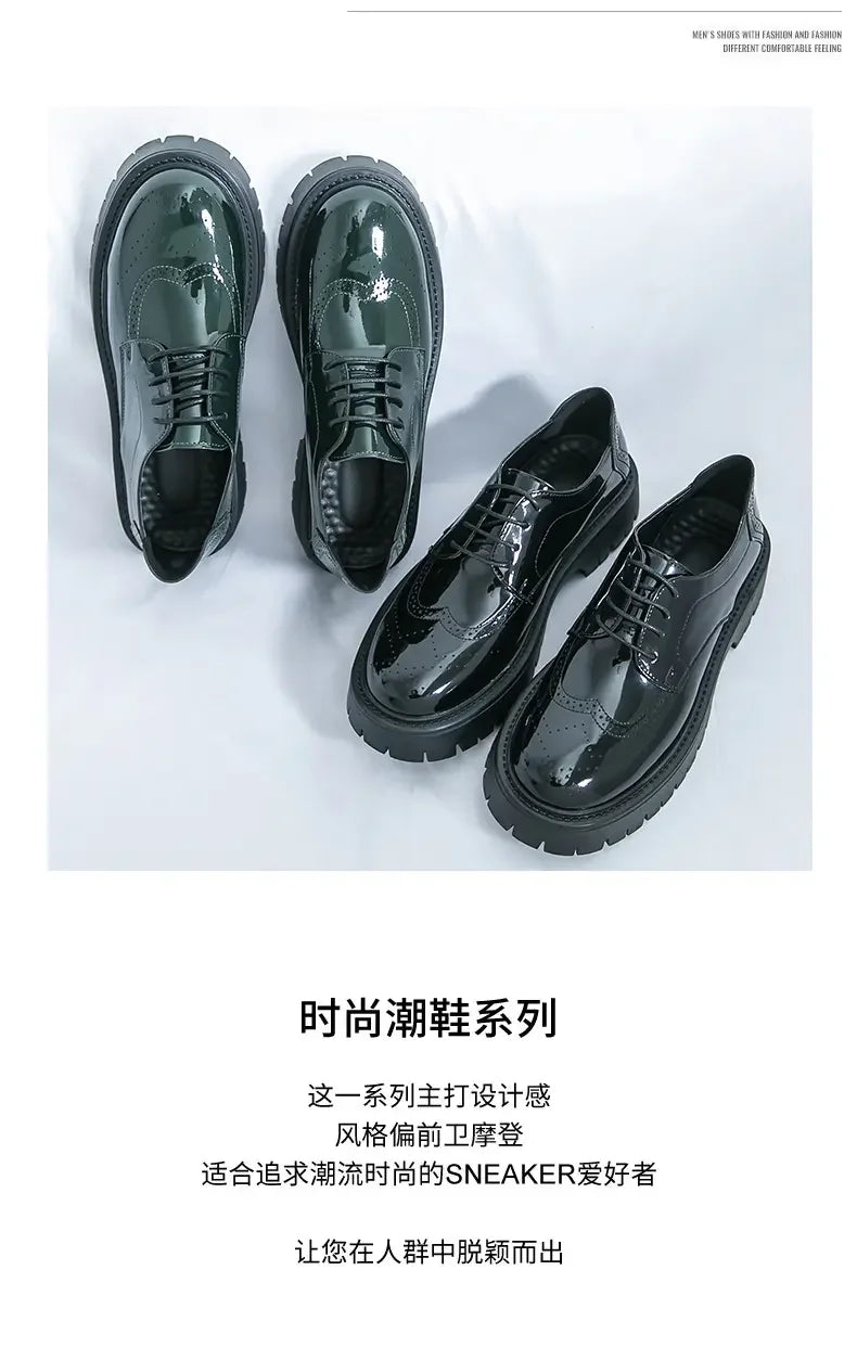 Men's Loafers Luxury Brand Leather Dress Shoes Breathable Slip-On Solid Formal Casual Shoes Handmade Designer Men Shoes Mocassin