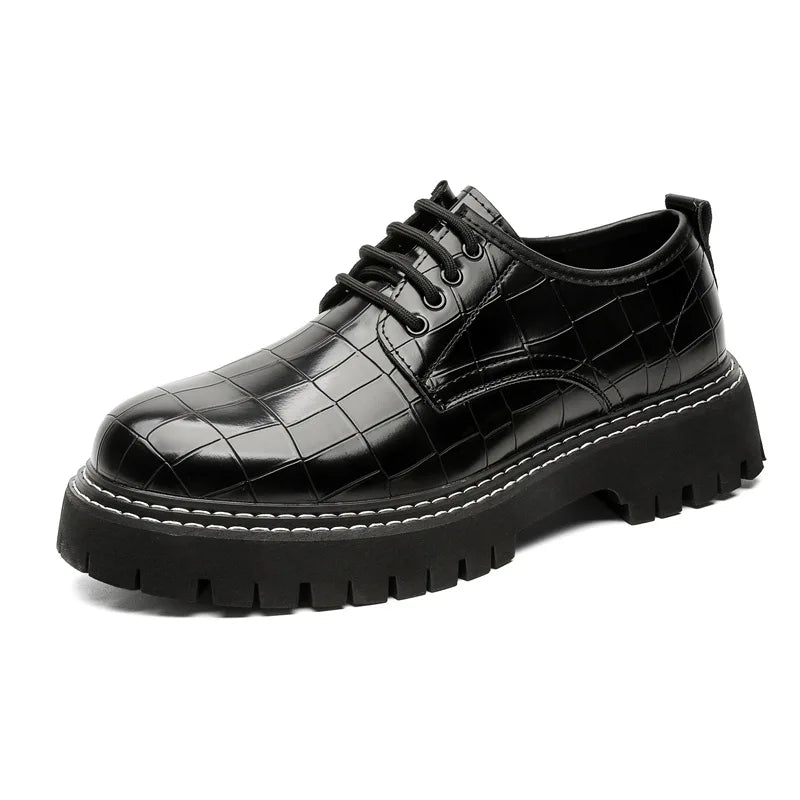 Crocodile Man Dress Shoes Formal Brand Mens Office Shoes Leather Wedding Dress Coiffeur Party Man Italian Shoe Original Leather