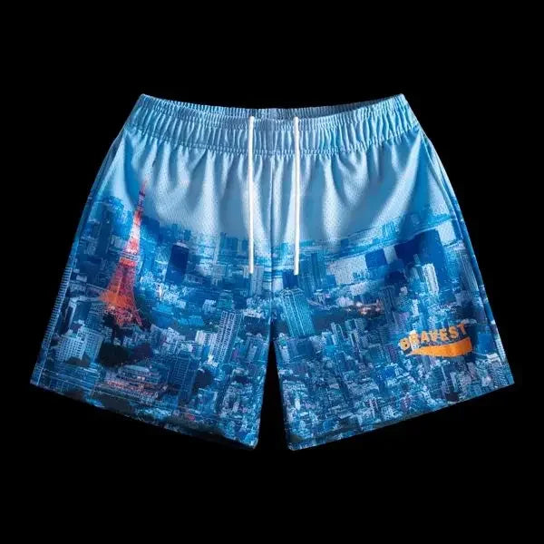New Men's Quick-drying Luxury Brand Shorts American Comfortable Sports and Leisure High-end Luxury Shorts Light Luxury Shorts