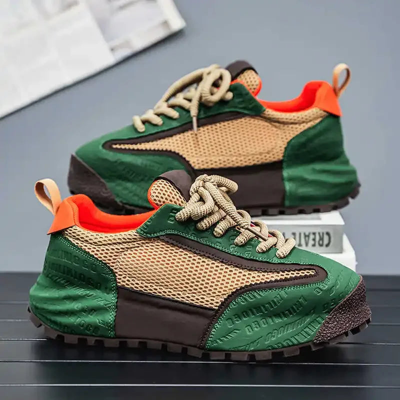 Without Heels Round Foot Retro Shoes Men Dress Casual Dress Men's Shoes Sneakers Sport Bity Latest Tenisse Tenisse Shors