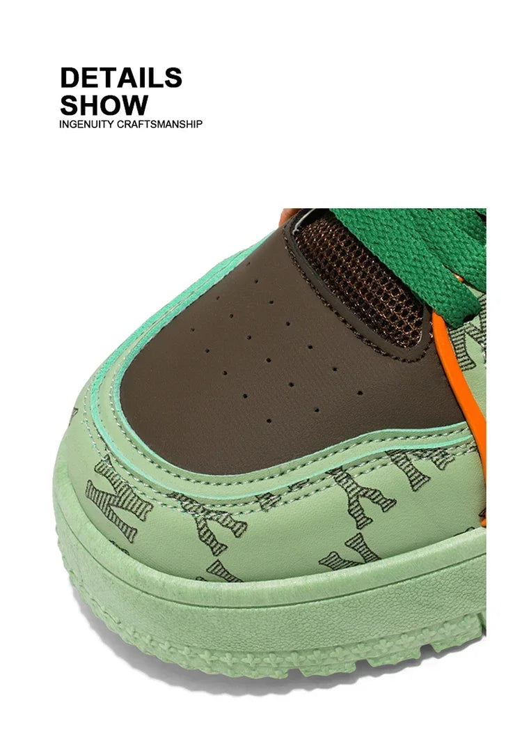 2025 New Spring Shoes for Men Thick Soles Increase Board Shoes All Casual Sports Shoes Fashion Trend Ins Men Board Shoes