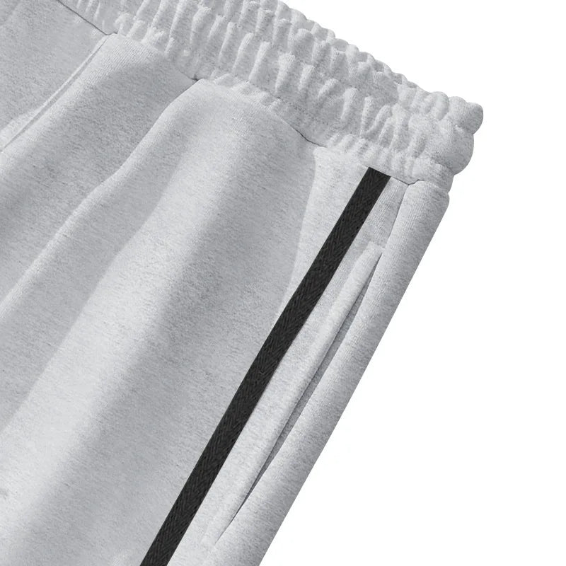 2024 Casual Sports Breasted Pants Men's Autumn New Button Loose Straight Drawstring Oversized Sweatpants Trousers Free shipping