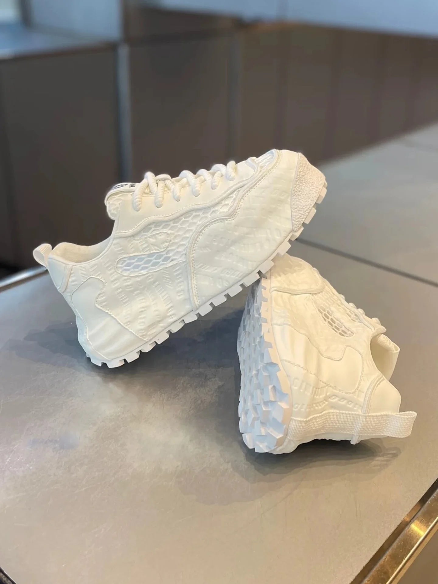 Chunky Sneaker Men Designer Cover Bottom Board Shoes Fashion Casual Mesh Breathable Increased Internal Flat Platform Sport Shoes