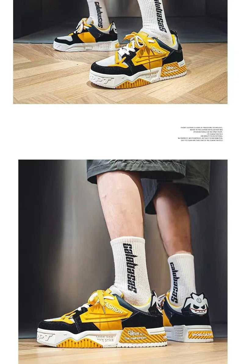 Men's Sneakers Breathable Men Casual Shoes Cool Basket Shoes for Men Non-slip Tenis Shoes Vulcanized Shoes Tenis Para Hombre