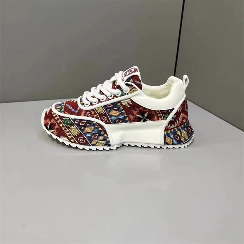 Designer Big Size 39-48 Men Chunky Sneakers Flats Board Shoes 2025 Spring New Microfiber Leather Casual Shoes Increased Internal