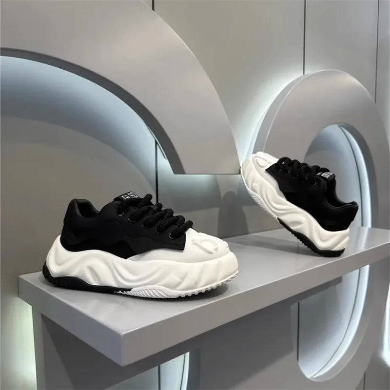 Mens Shoes 2025 Fashion Comfortable Chunky Sneakers Men Designer Walking Shoes Brand Wear-resisting Casual Shoes Tenis Masculino