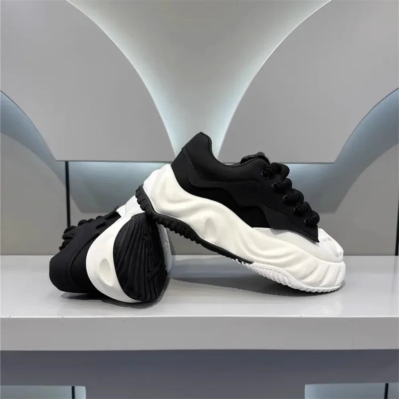 Mens Shoes 2025 Fashion Comfortable Chunky Sneakers Men Designer Walking Shoes Brand Wear-resisting Casual Shoes Tenis Masculino