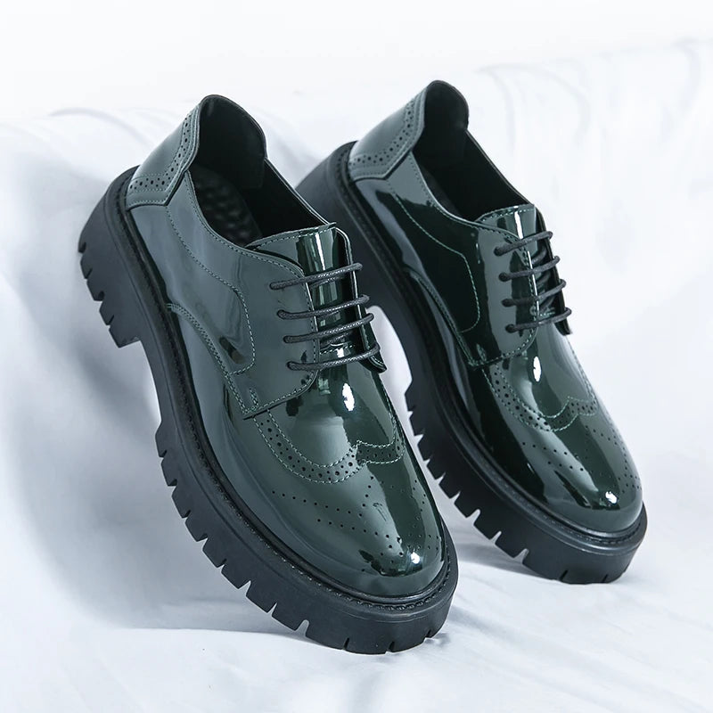 Men's Loafers Luxury Brand Leather Dress Shoes Breathable Slip-On Solid Formal Casual Shoes Handmade Designer Men Shoes Mocassin