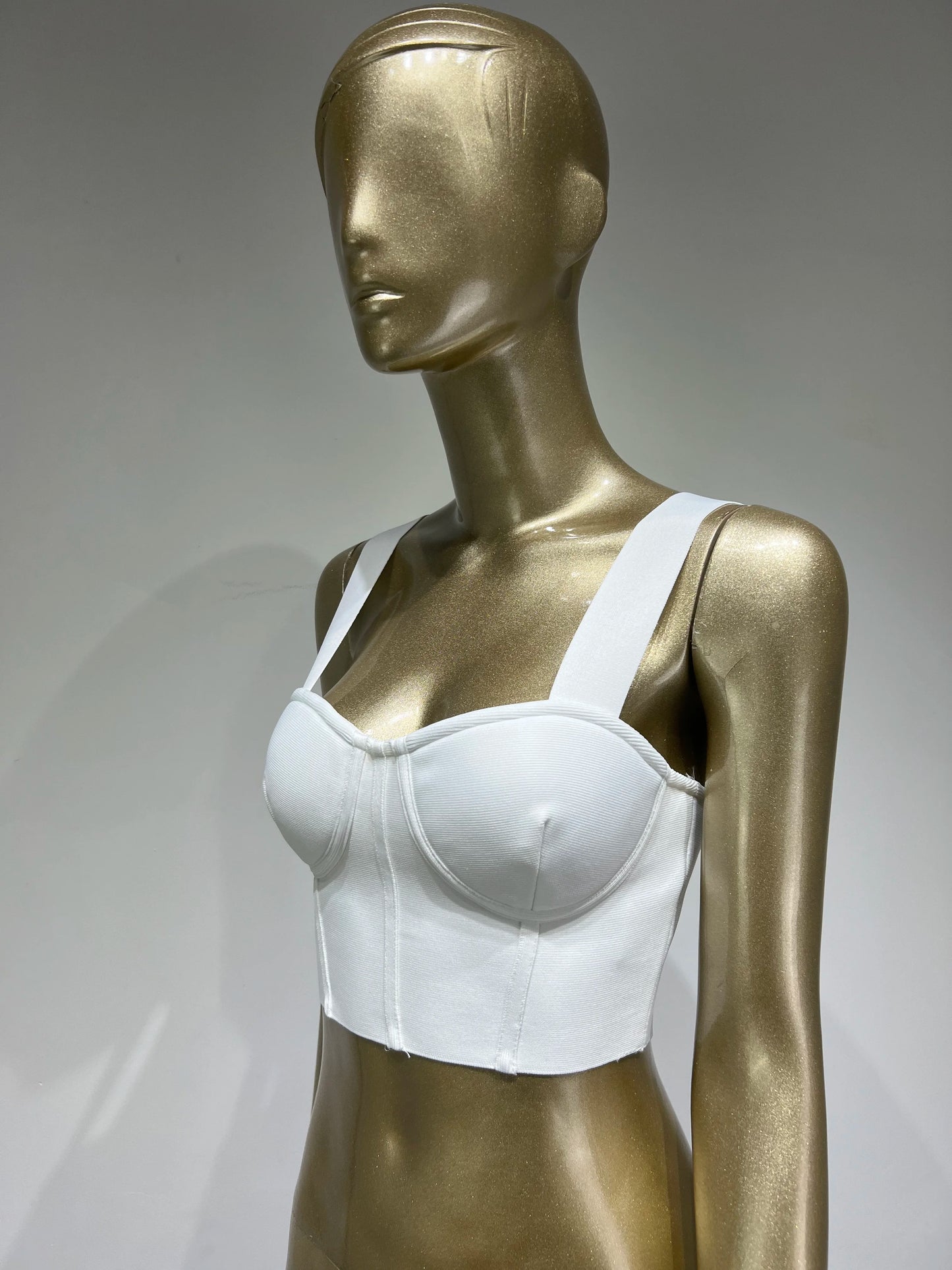 Women Summer Soild Sexy Strapless Backless Orange Black White Camis Bandage Tops 2023 Celebrity Designer Fashion High Street Top