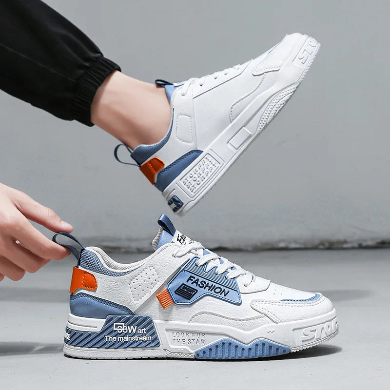 2025 summer new all-in-one fashion leisure sports youth thick sole fashion shoes small white shoes men's board shoes light
