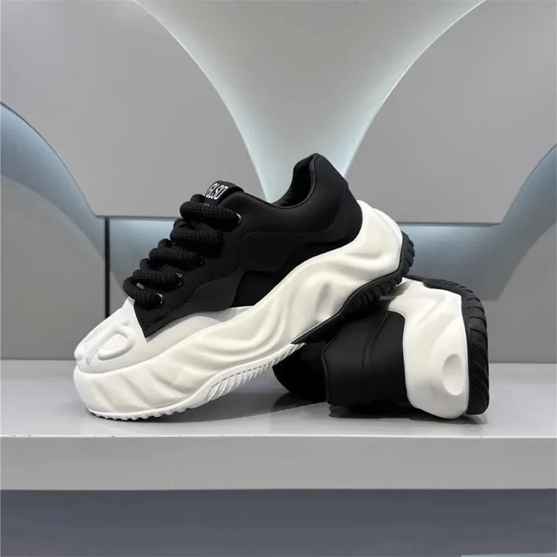 Mens Shoes 2025 Fashion Comfortable Chunky Sneakers Men Designer Walking Shoes Brand Wear-resisting Casual Shoes Tenis Masculino