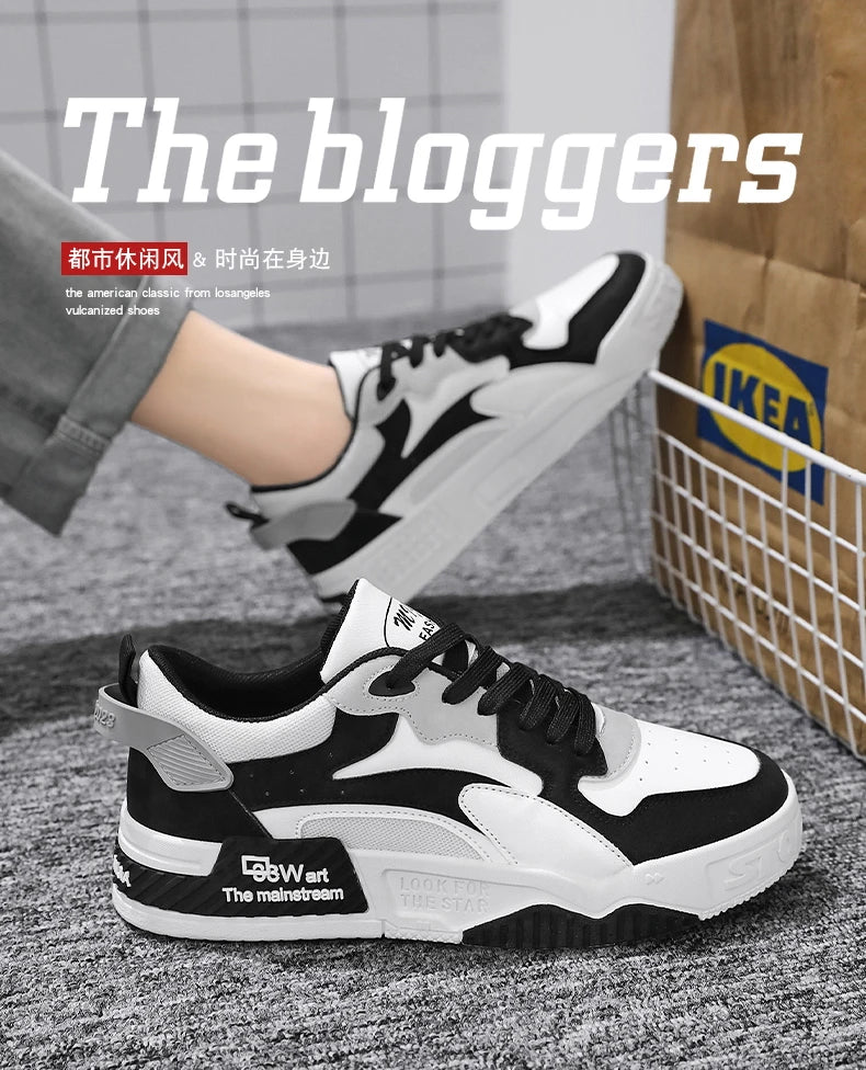 Men's thick soled casual shoes breathable non slip Four Seasons soft soled outdoor walking shoes flat shoes sports board shoes
