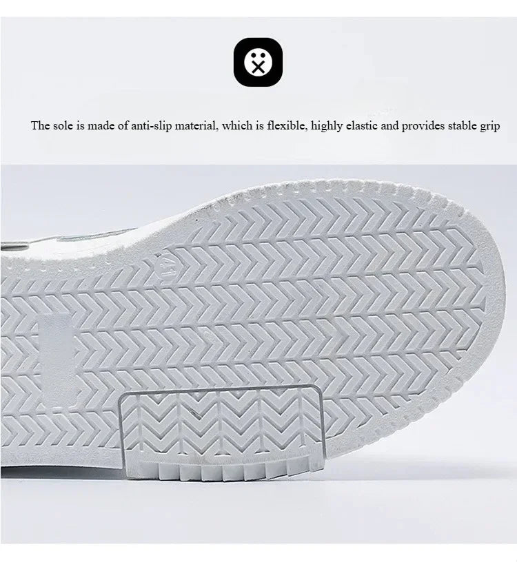 Men's shoes 2025 summer new breathable white shoes men's trendy and versatile thick soled sports board shoes trendy shoes