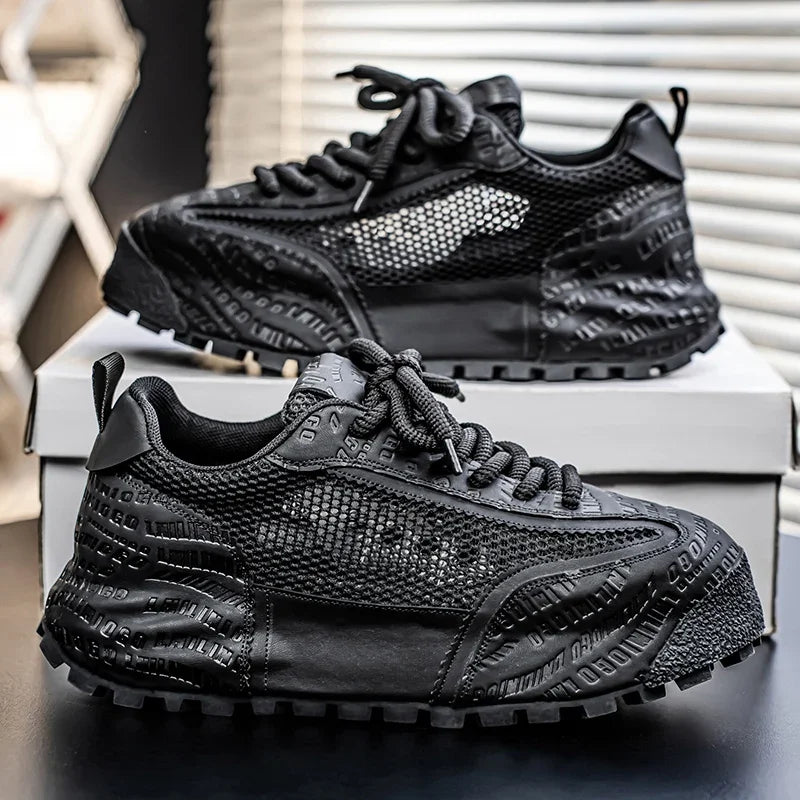 Men's Motorcycle Spring New Trendy Sneakers Comfortable and Breathable Men's Shoes