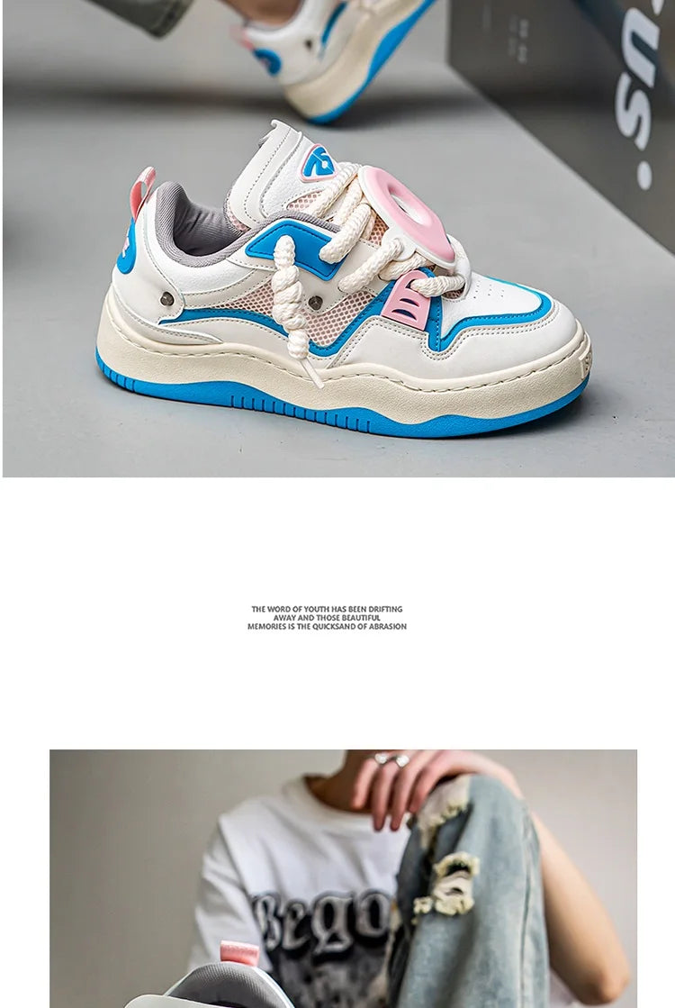 Sneakers For Men Vulcanized Shoes Casual Shoes Lace Up Skateboard Breathable Comfortable Outdoor Running Sport Shoes Male 39-44