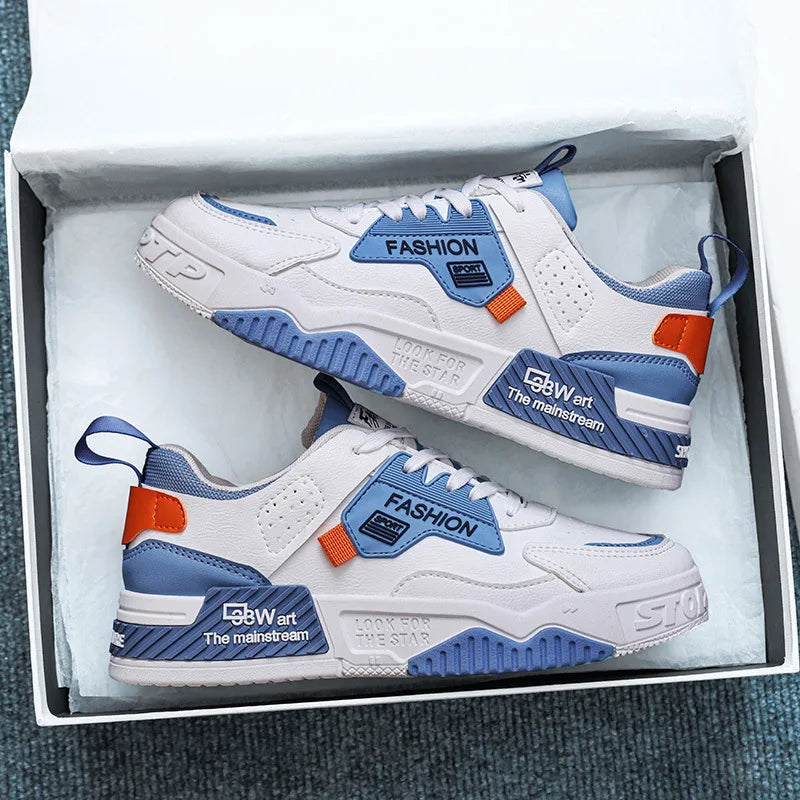 2025 summer new all-in-one fashion leisure sports youth thick sole fashion shoes small white shoes men's board shoes light