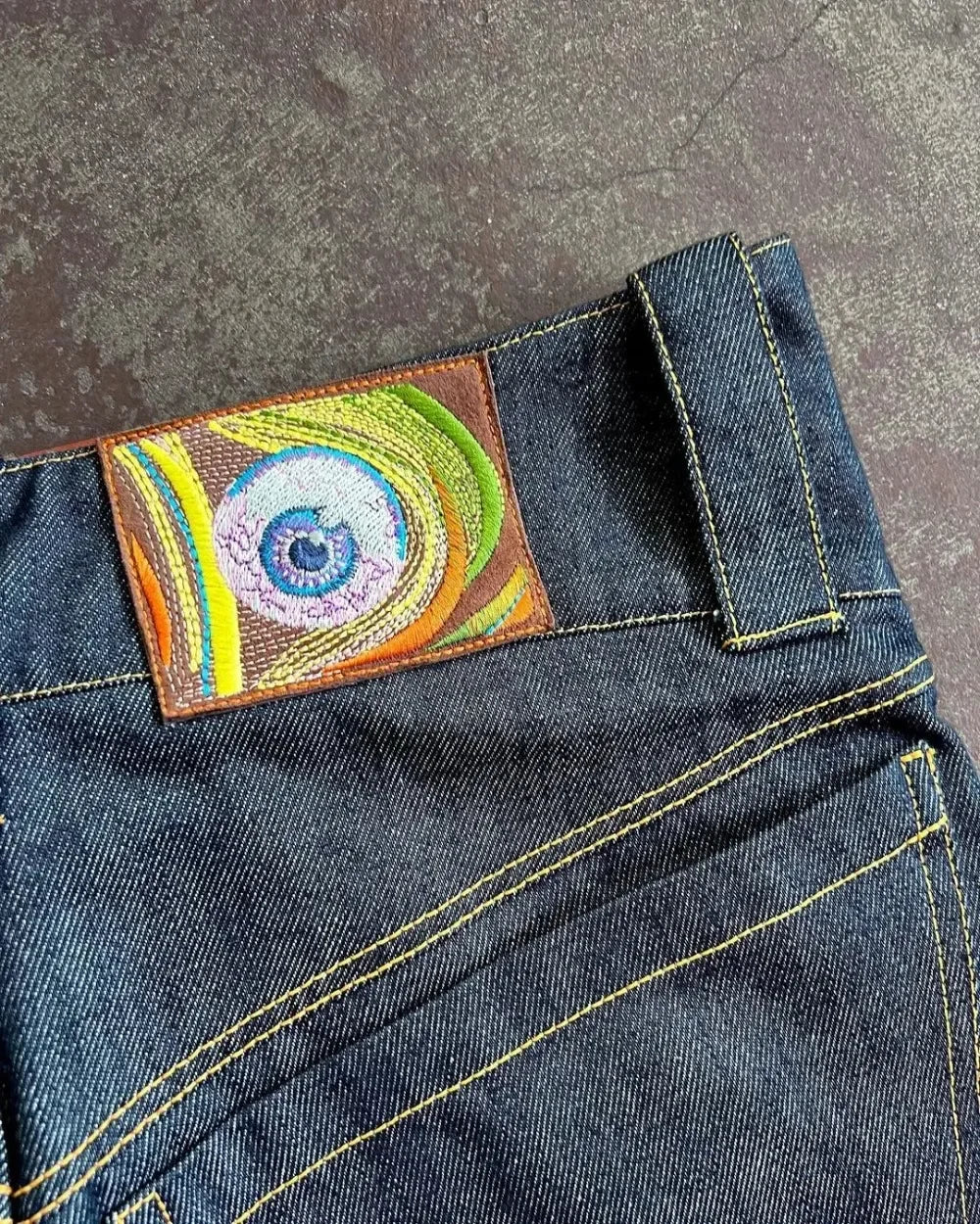 Streetwear Y2K Jeans Mens Womens Casual Hip Hop Punk Baggy Jeans Retro Oversized Graphic Embroidery High Waisted Wide Leg Jeans